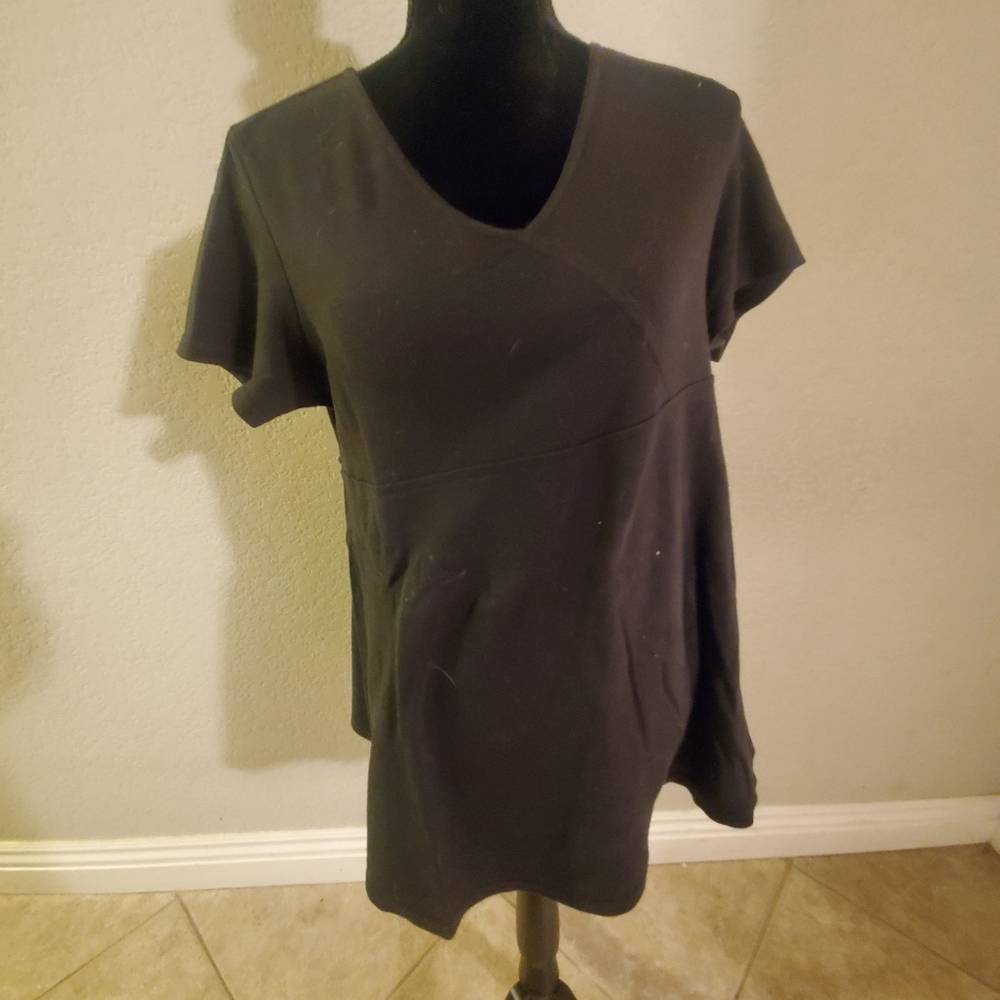 Black maternity shirt